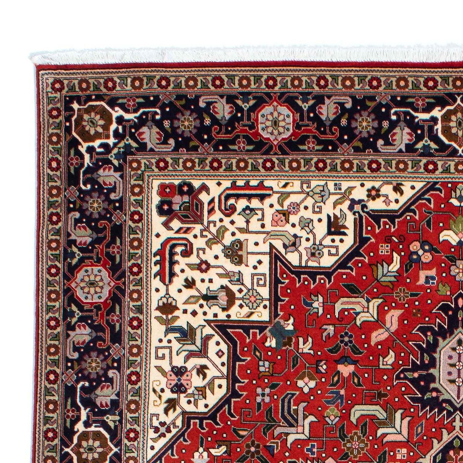 Alfombra Persa - Tabriz - Real - 205 x 152 cm - rojo oscuro