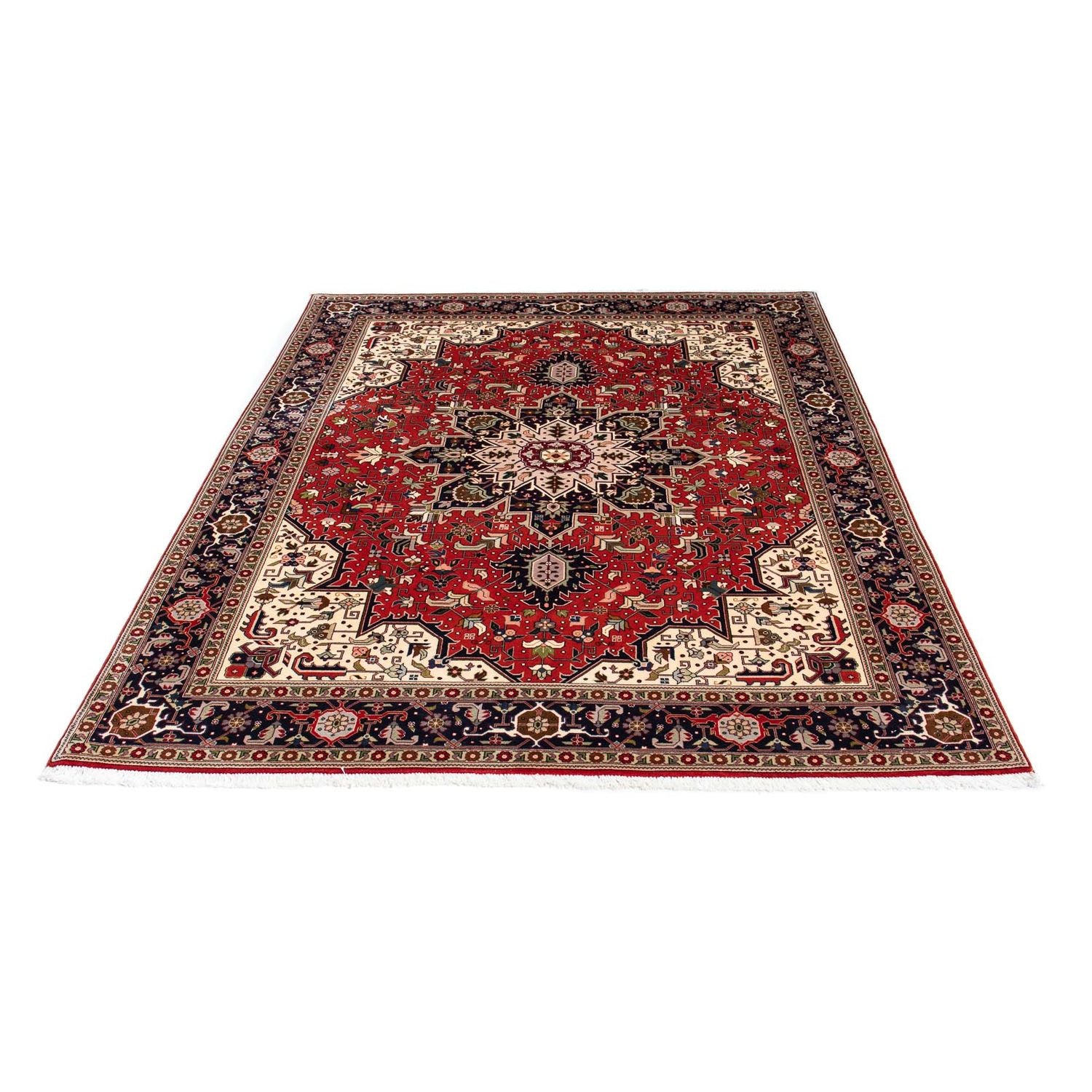 Alfombra Persa - Tabriz - Real - 205 x 152 cm - rojo oscuro