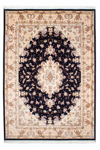 Alfombra Persa - Tabriz - Real - 240 x 167 cm - azul oscuro