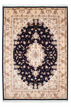 Alfombra Persa - Tabriz - Real - 240 x 167 cm - azul oscuro