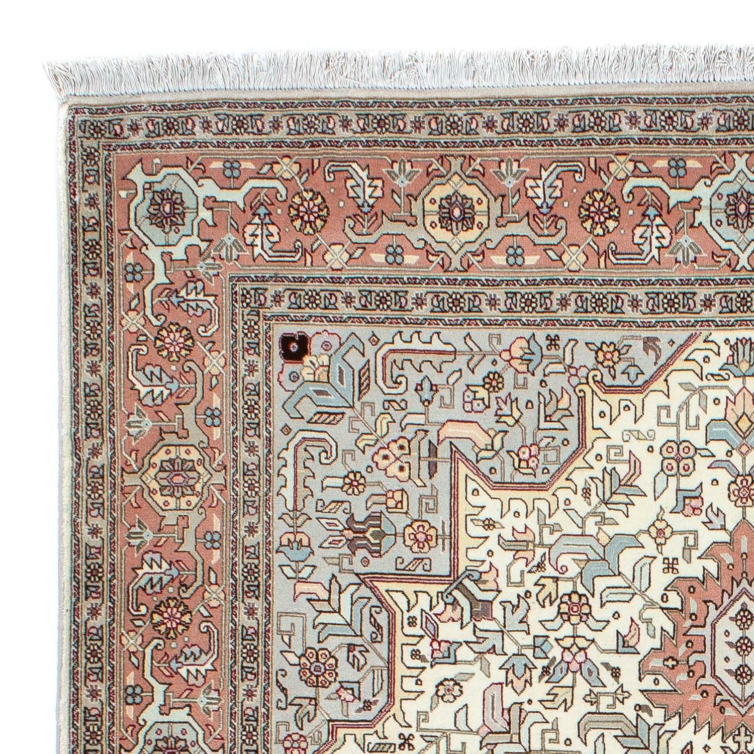 Alfombra Persa - Tabriz - Real - 218 x 152 cm - beige