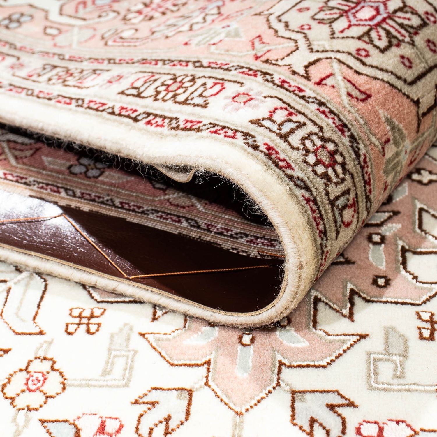 Alfombra Persa - Tabriz - Real - 218 x 152 cm - beige