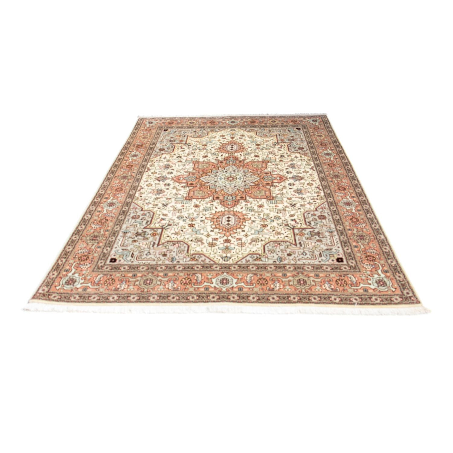 Alfombra Persa - Tabriz - Real - 218 x 152 cm - beige