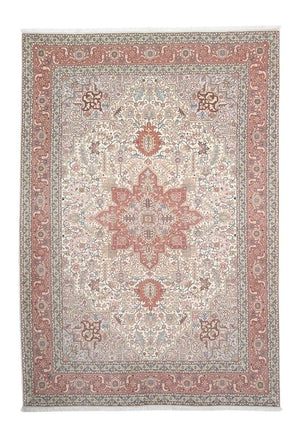 Alfombra Persa - Tabriz - Real - 303 x 207 cm - beige