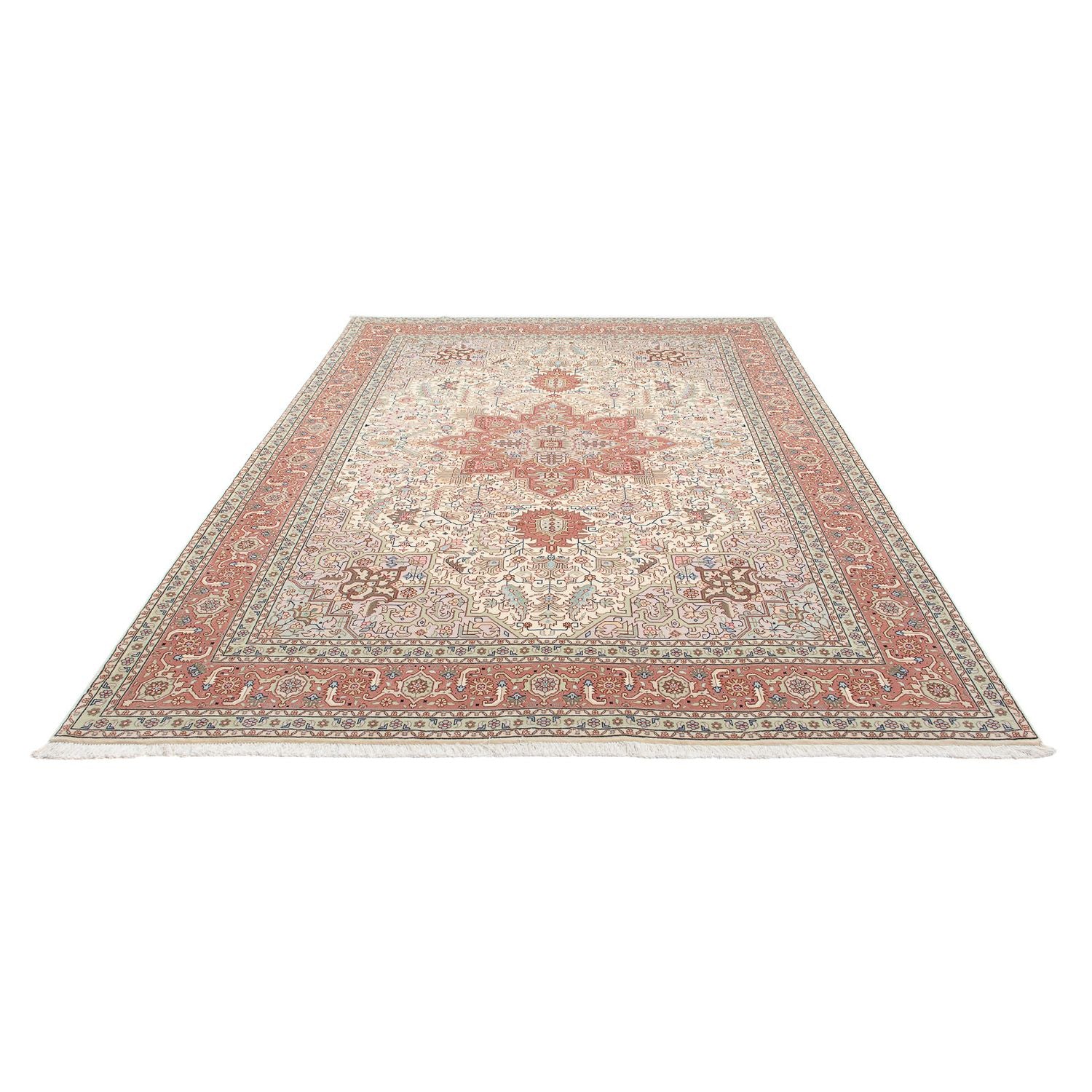 Alfombra Persa - Tabriz - Real - 303 x 207 cm - beige