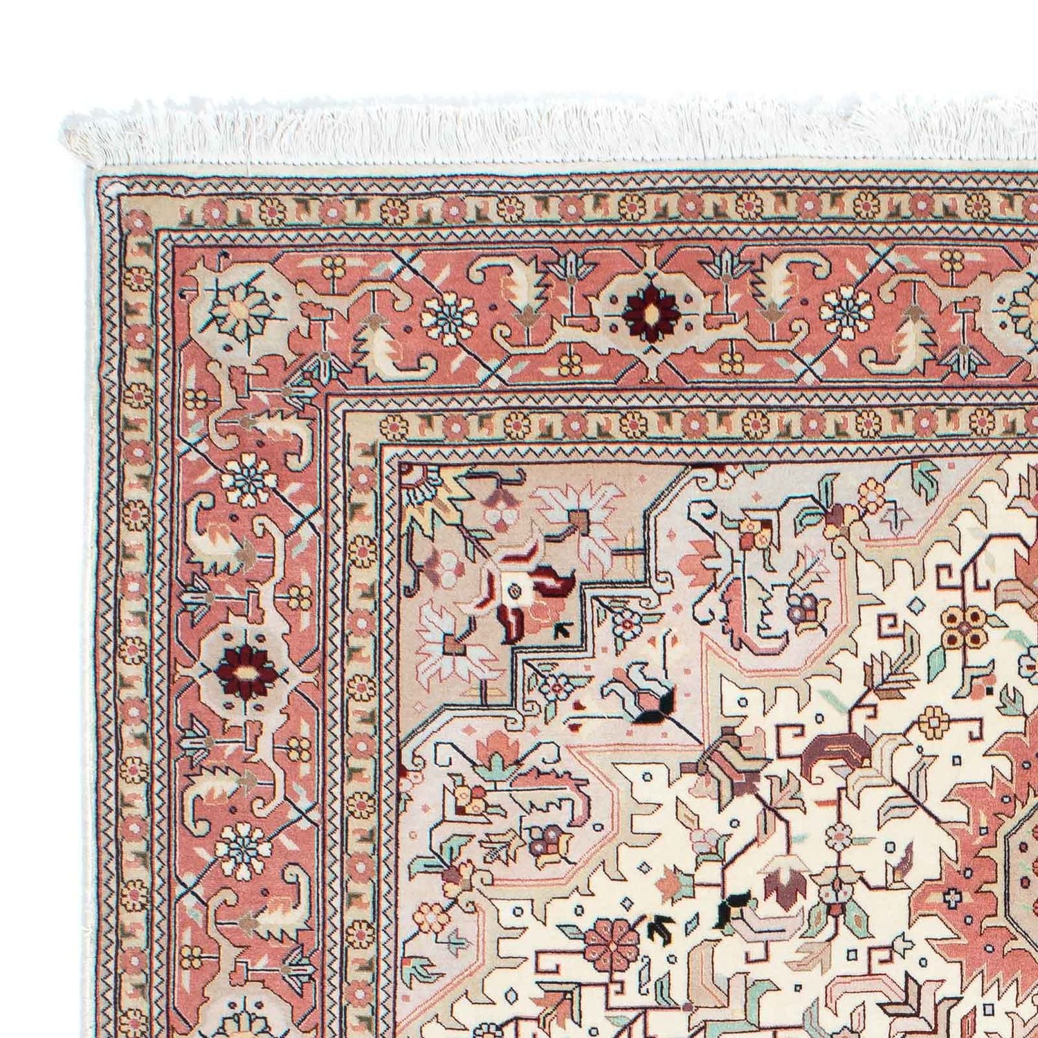 Alfombra Persa - Tabriz - Real - 200 x 150 cm - beige