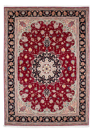 Alfombra Persa - Tabriz - Real - 246 x 172 cm - rojo oscuro