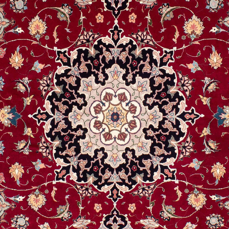 Alfombra Persa - Tabriz - Real - 246 x 172 cm - rojo oscuro