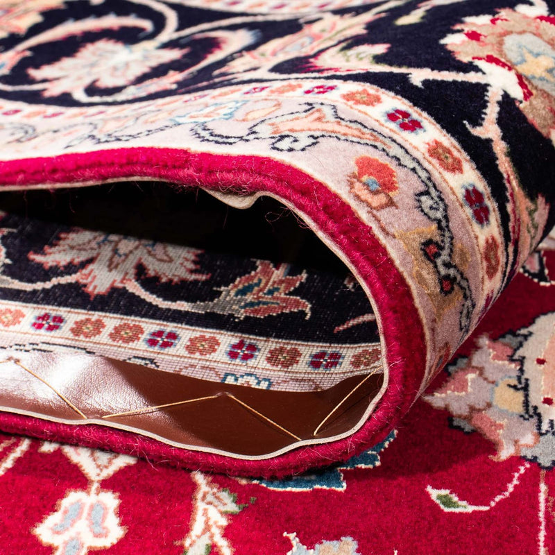 Alfombra Persa - Tabriz - Real - 246 x 172 cm - rojo oscuro