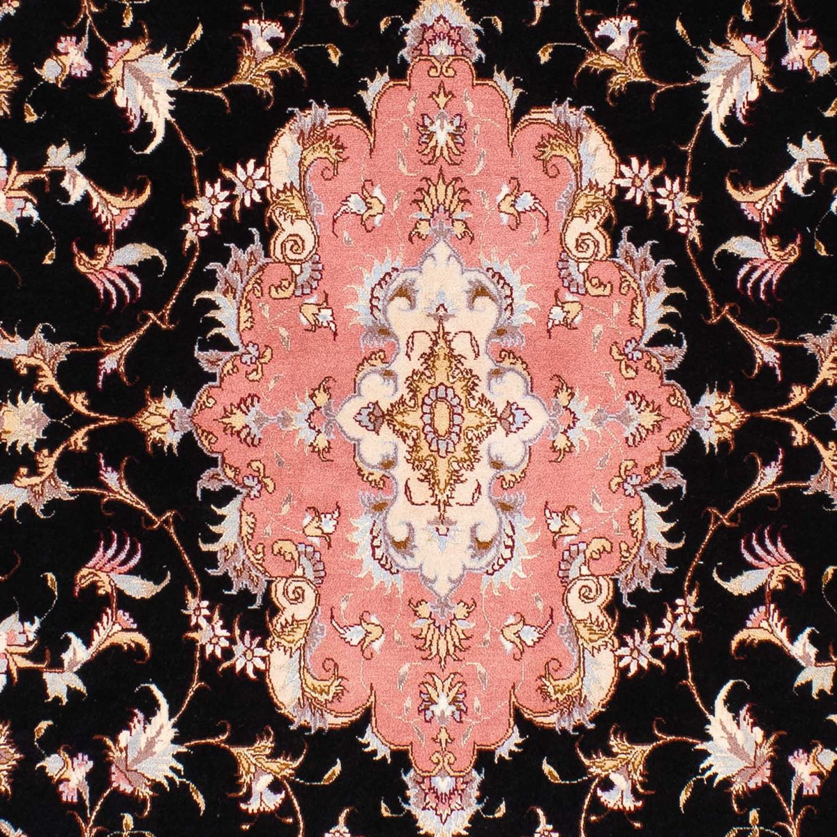 Alfombra Persa - Tabriz - Real - 244 x 166 cm - azul oscuro