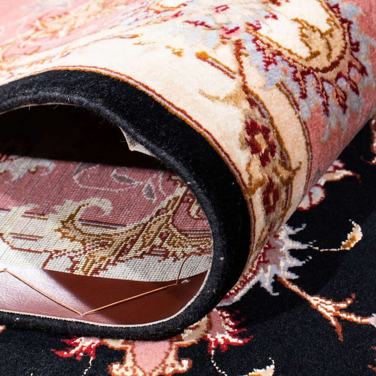 Alfombra Persa - Tabriz - Real - 244 x 166 cm - azul oscuro