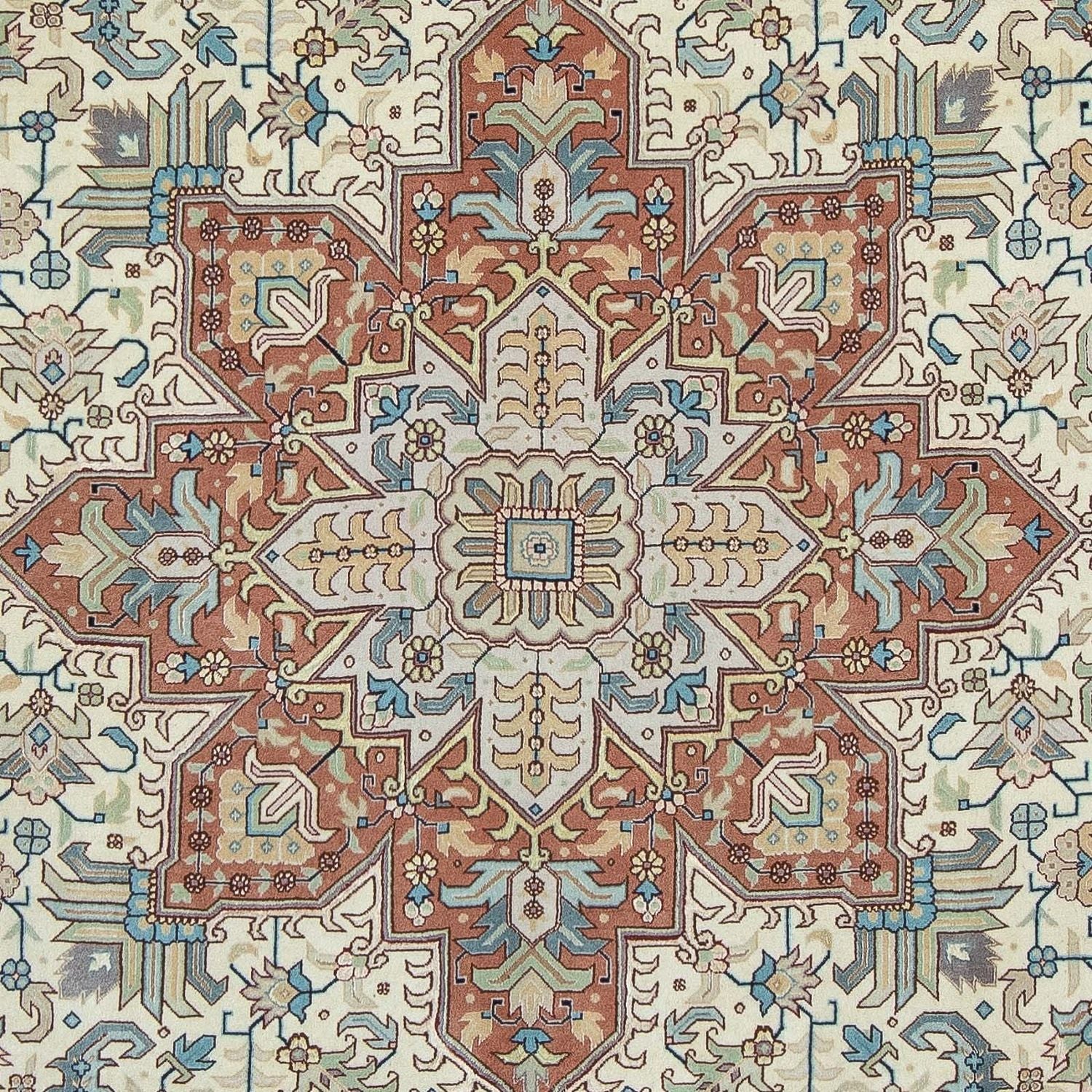 Alfombra Persa - Tabriz - Real - 303 x 207 cm - beige