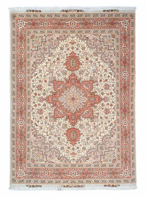 Alfombra Persa - Tabriz - Real - 207 x 152 cm - beige