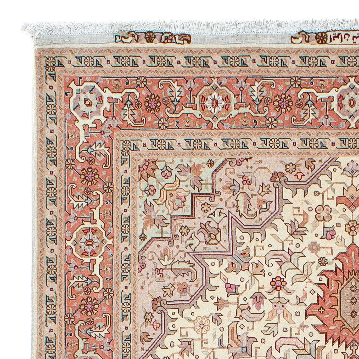 Alfombra Persa - Tabriz - Real - 207 x 152 cm - beige