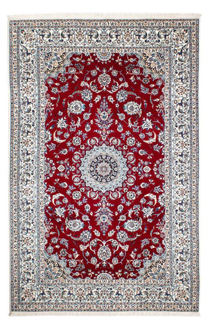 Alfombra Persa - Nain - Prima - 236 x 153 cm - rojo oscuro