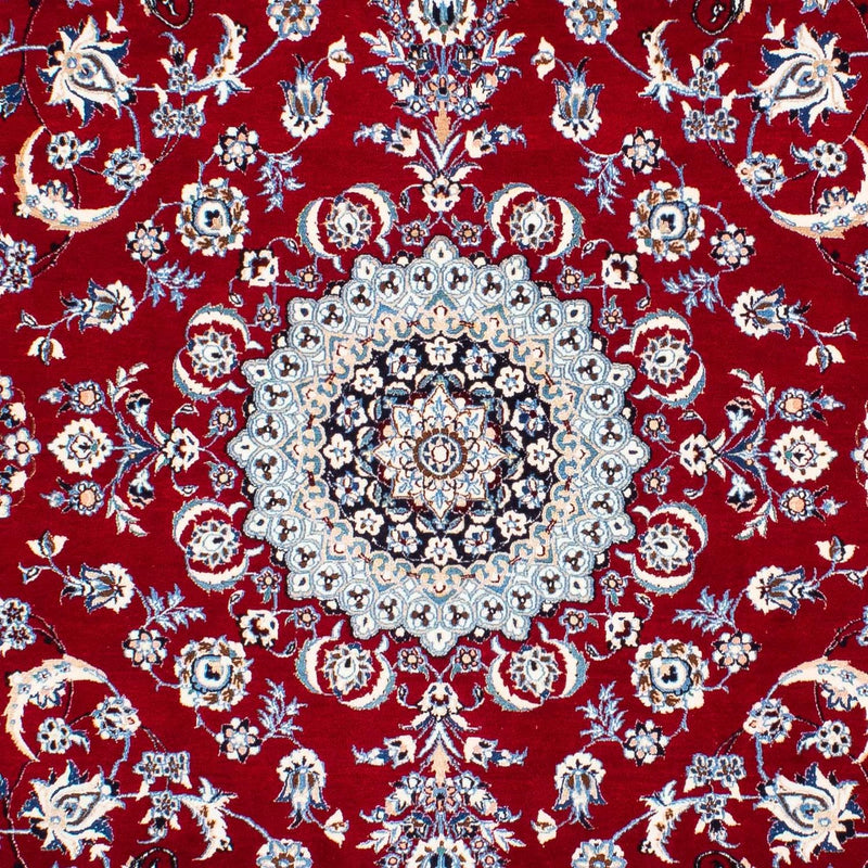Alfombra Persa - Nain - Prima - 236 x 153 cm - rojo oscuro