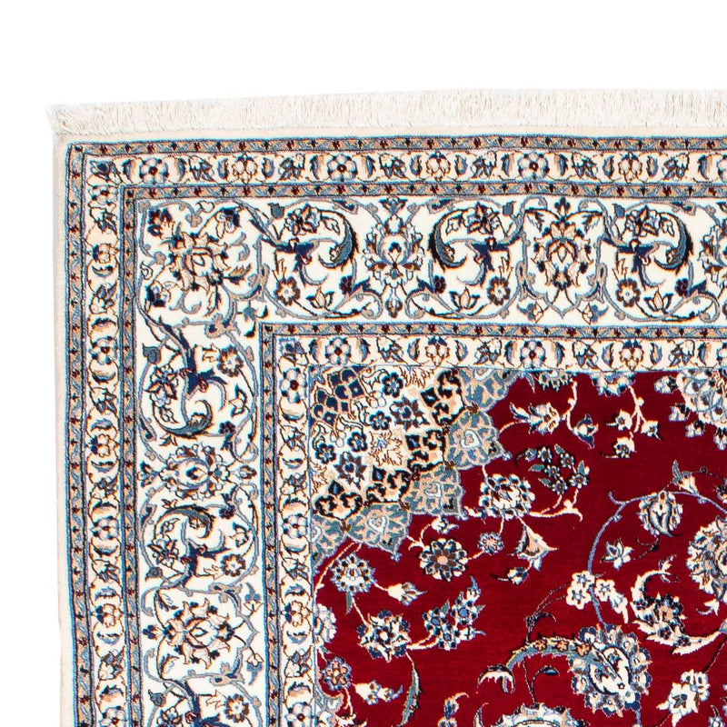 Alfombra Persa - Nain - Prima - 236 x 153 cm - rojo oscuro