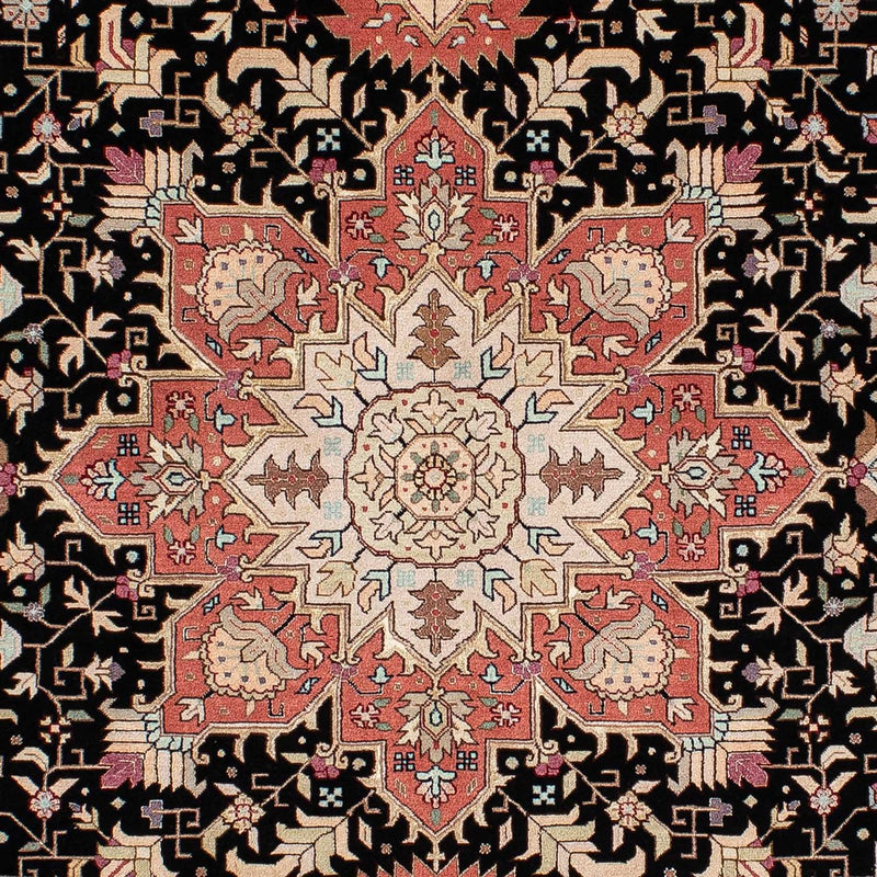 Alfombra Persa - Tabriz - Real - 200 x 152 cm - azul oscuro