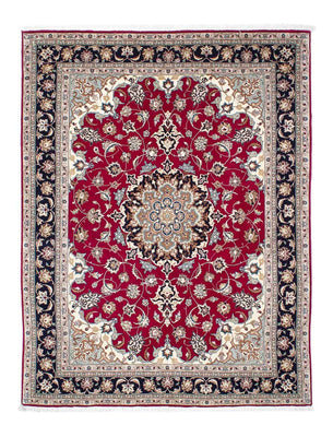 Alfombra Persa - Tabriz - Real - 200 x 150 cm - rojo oscuro