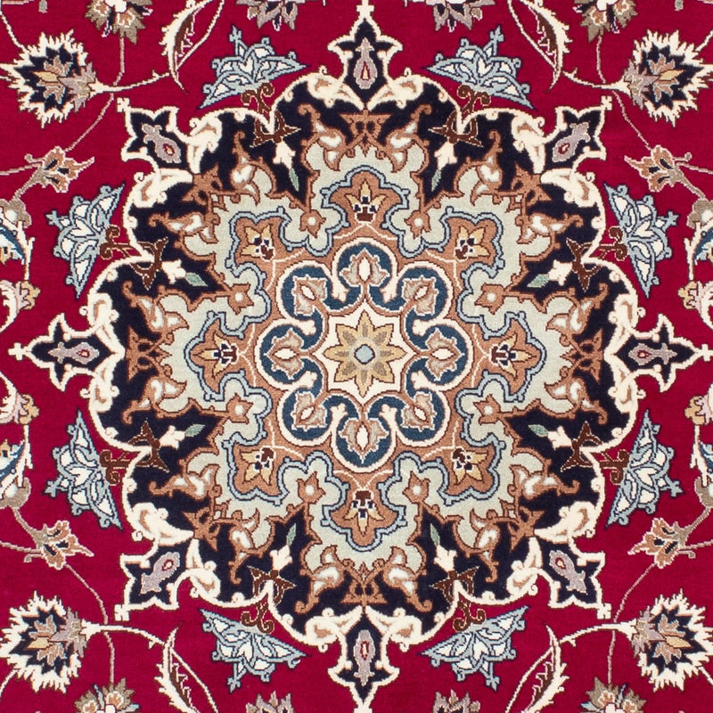 Alfombra Persa - Tabriz - Real - 200 x 150 cm - rojo oscuro