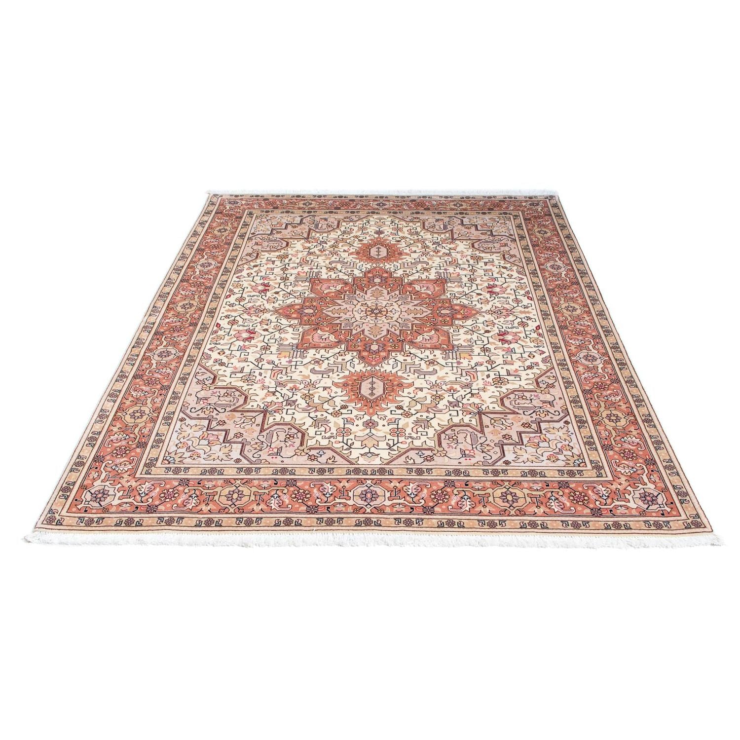 Alfombra Persa - Tabriz - Real - 208 x 153 cm - beige