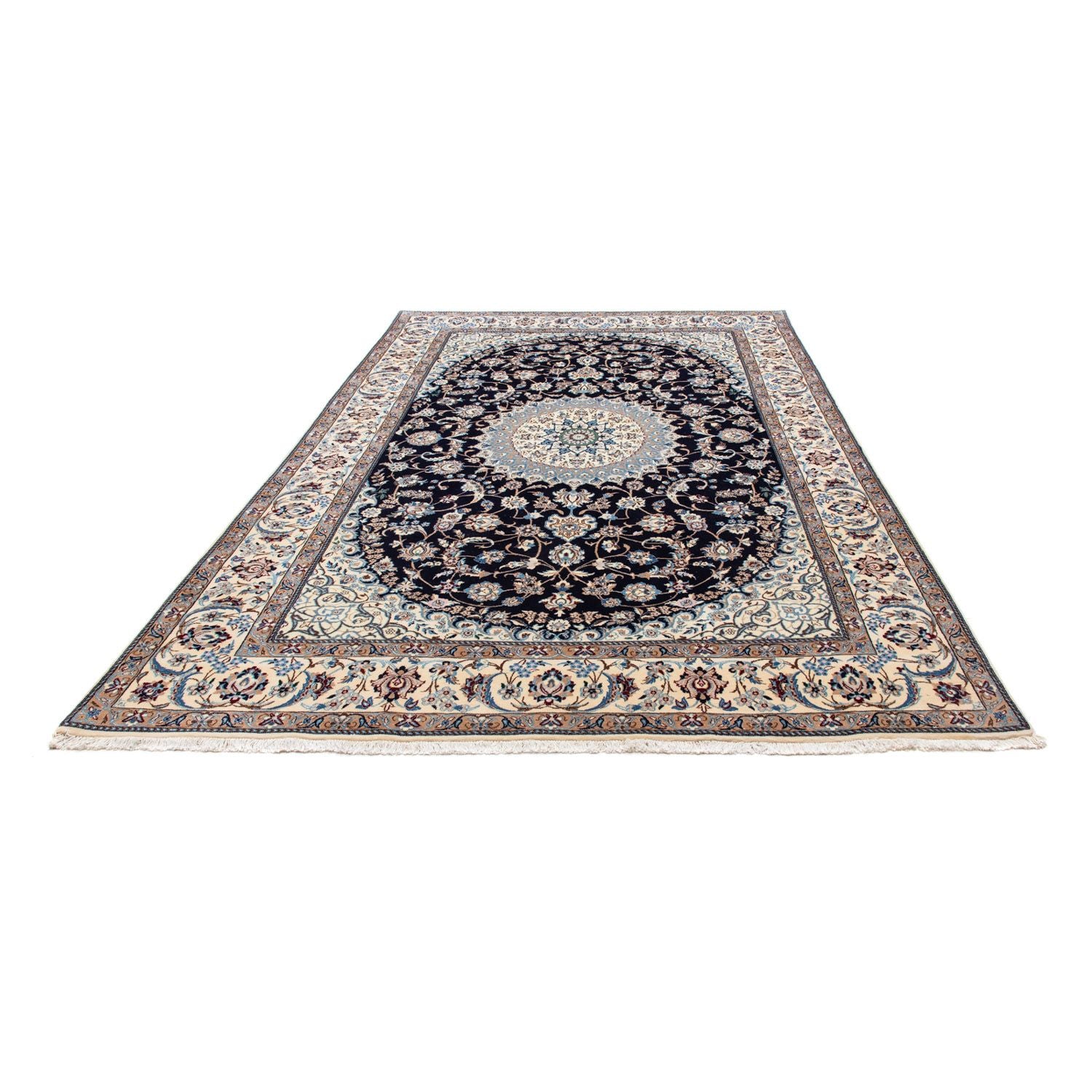 Alfombra Persa - Nain - Real - 300 x 202 cm - negro