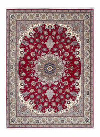 Alfombra Persa - Tabriz - Real - 202 x 150 cm - rojo oscuro