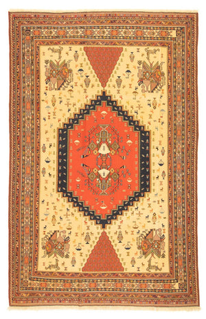 Alfombra persa - Nómada - 302 x 194 cm - oro