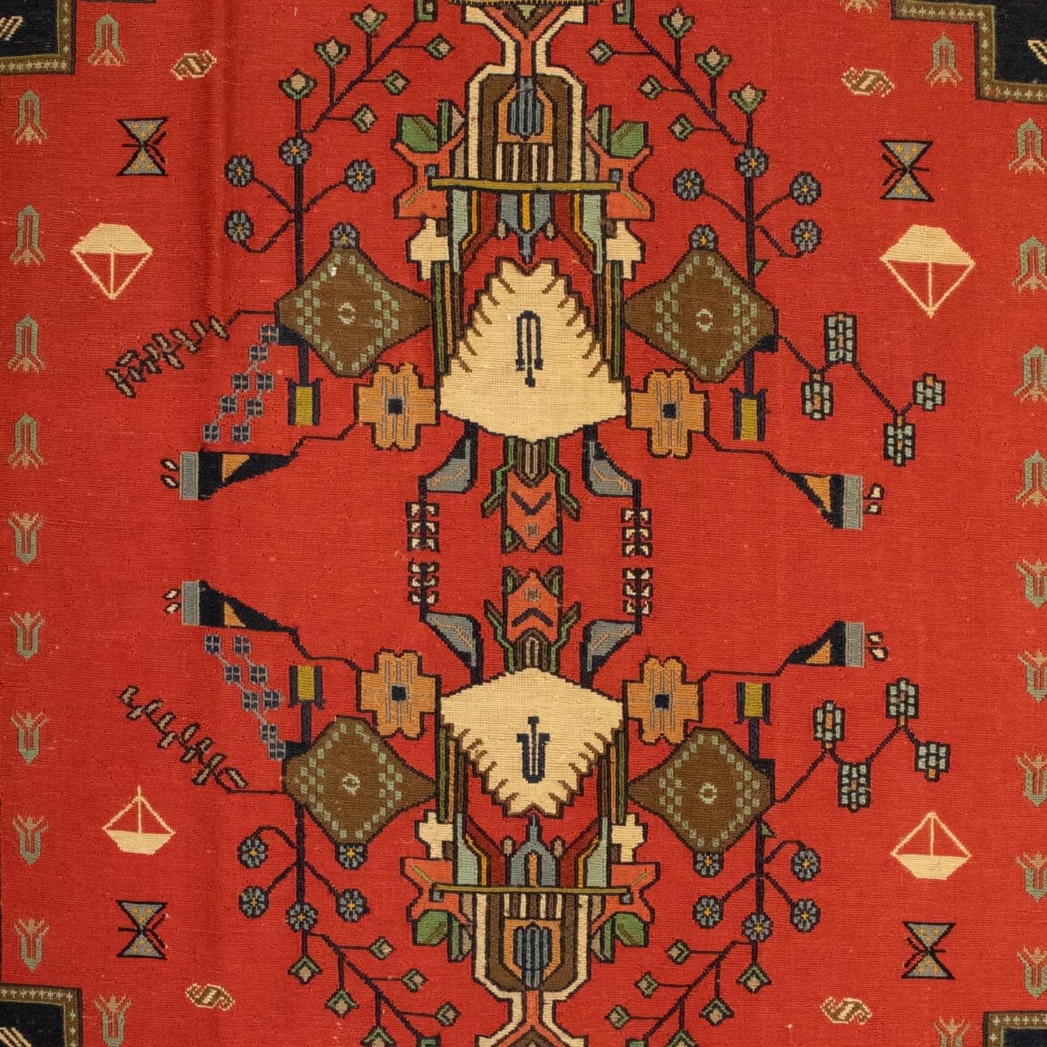 Alfombra persa - Nómada - 302 x 194 cm - oro