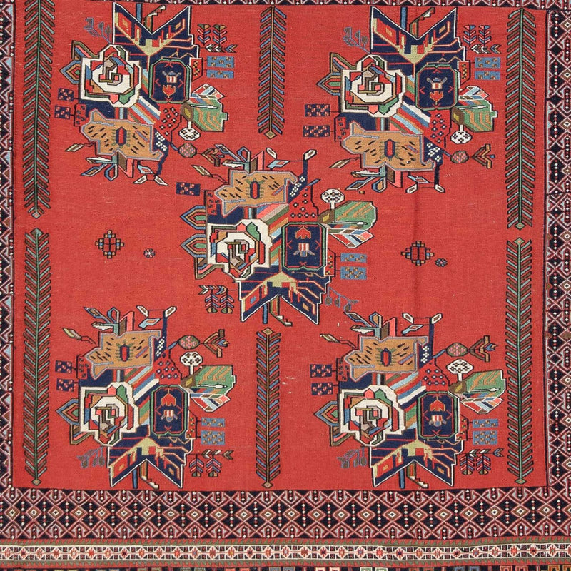 Alfombra persa - Nómada - 294 x 194 cm - rojo oscuro