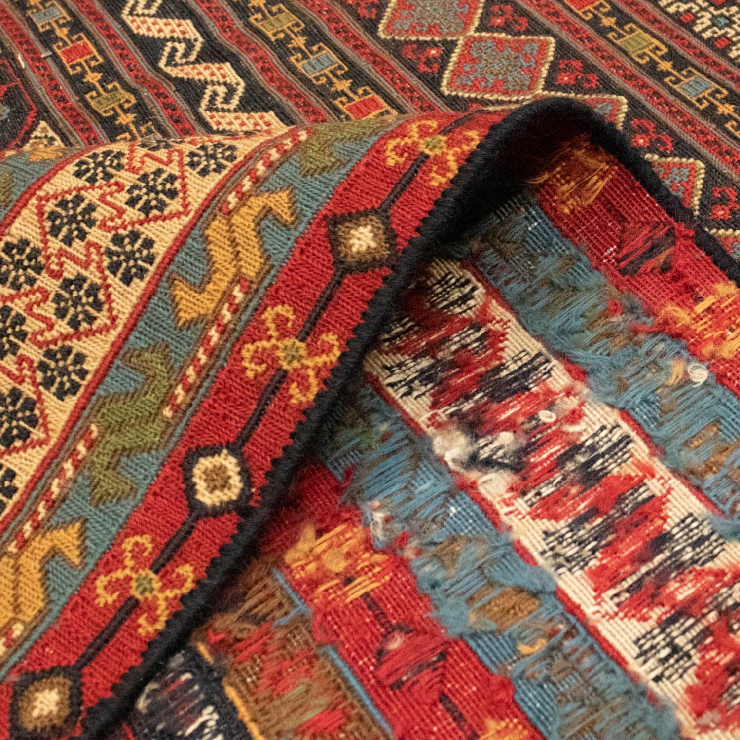 Alfombra persa - Nómada - 292 x 187 cm - multicolor