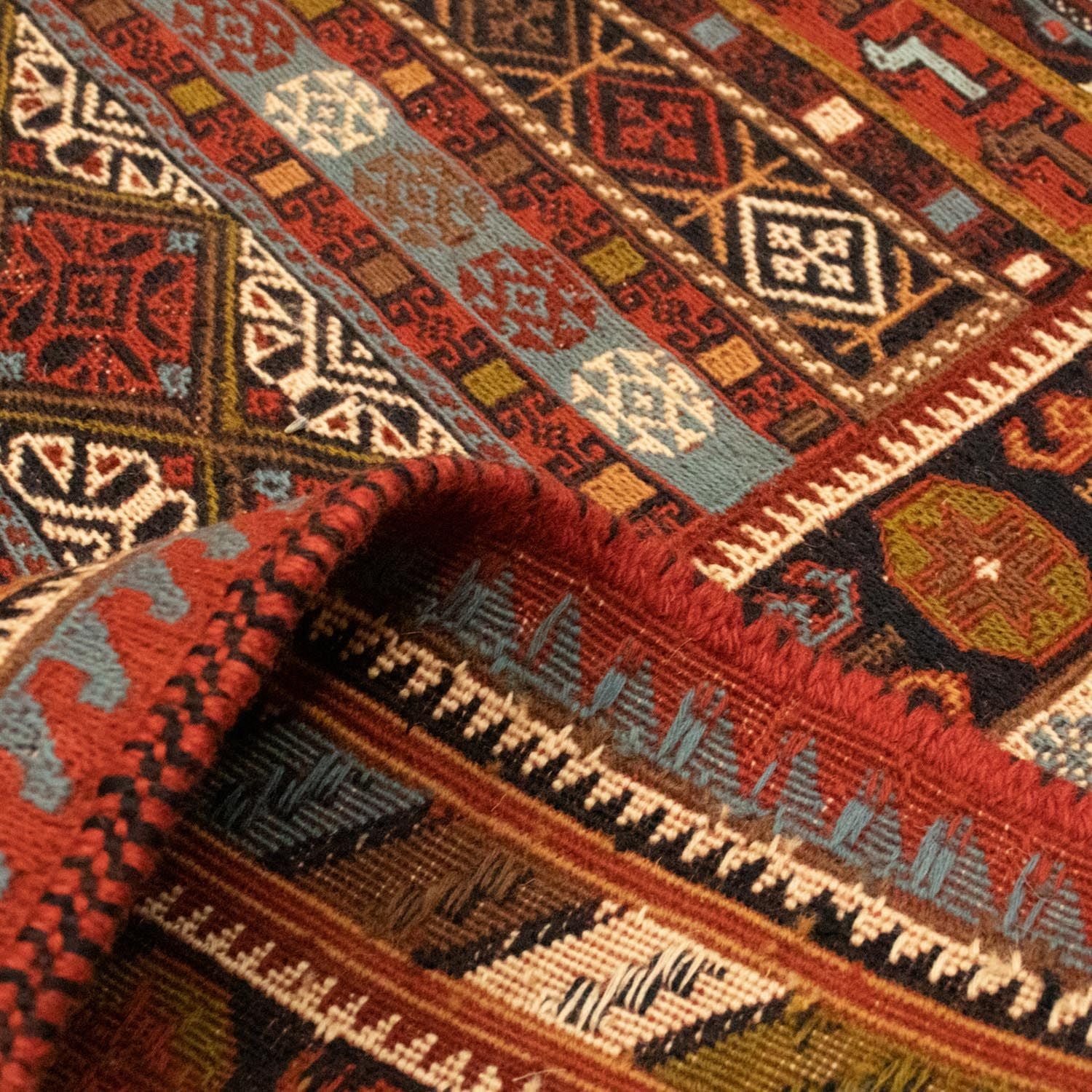 Alfombra persa - Nómada - 293 x 197 cm - multicolor