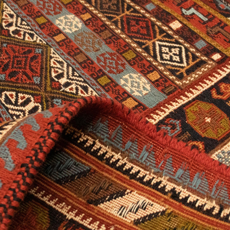 Alfombra persa - Nómada - 293 x 197 cm - multicolor