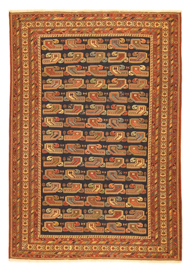 Alfombra persa - Nómada - 283 x 194 cm - azul oscuro