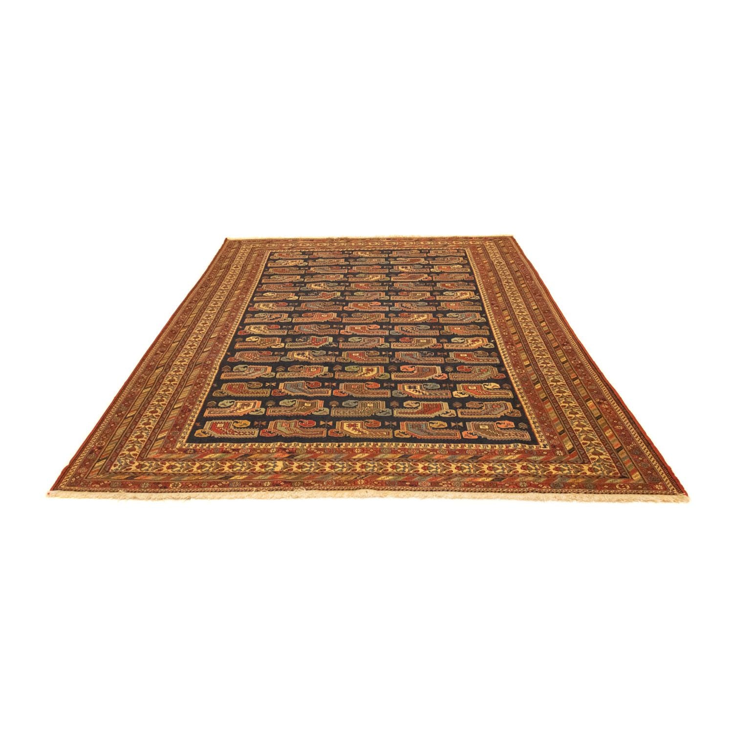 Alfombra persa - Nómada - 283 x 194 cm - azul oscuro