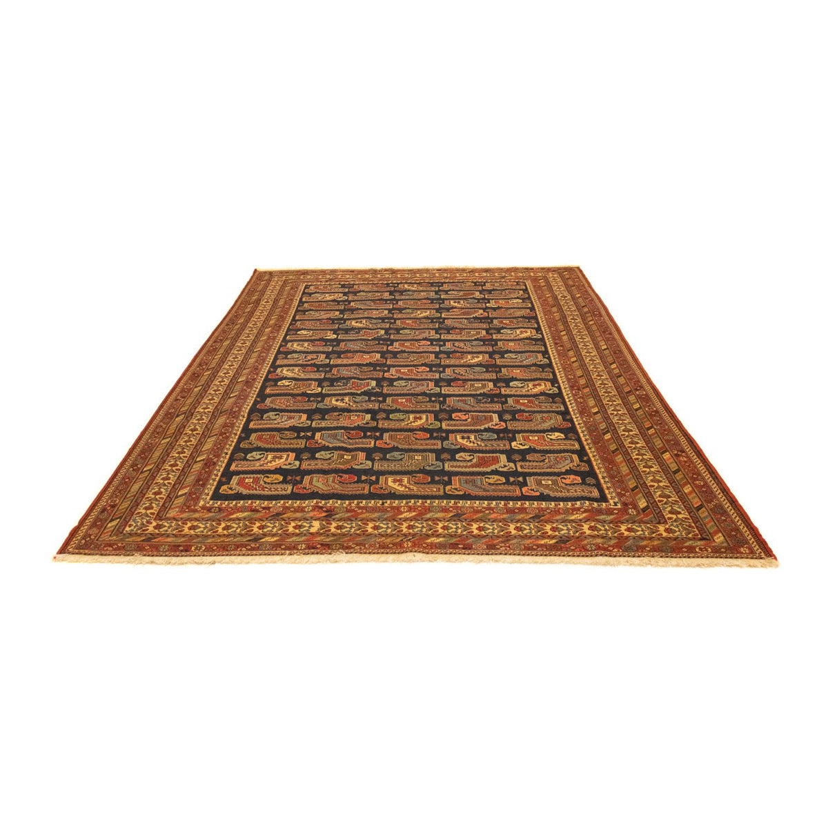 Alfombra persa - Nómada - 283 x 194 cm - azul oscuro