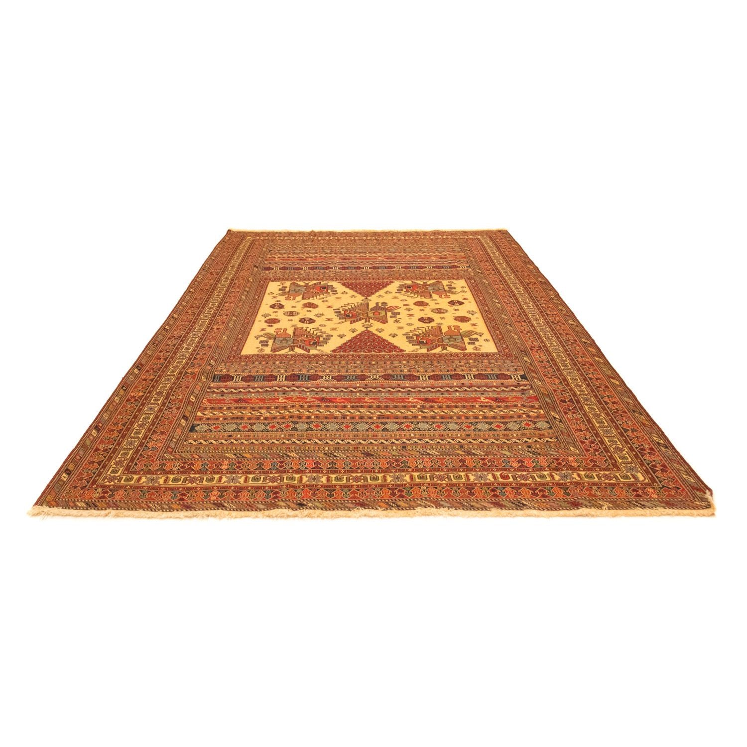Alfombra persa - Nómada - 297 x 196 cm - multicolor