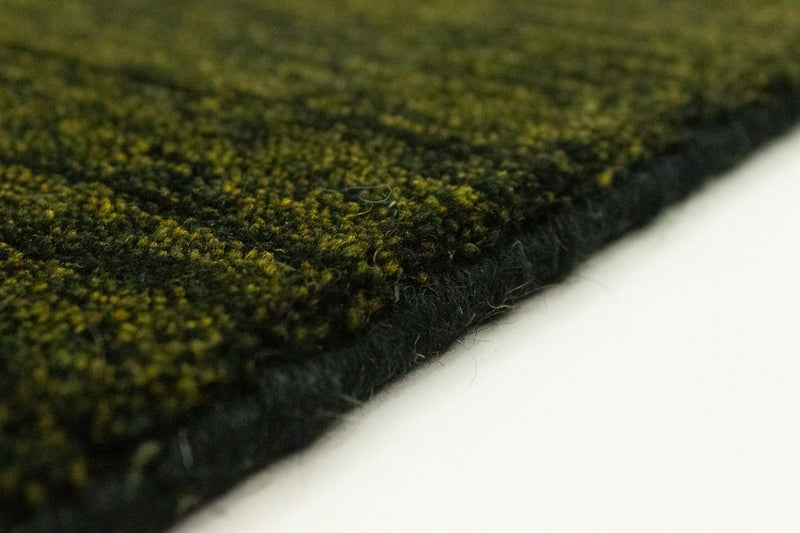 Alfombra Gabbeh - Softy - 300 x 250 cm - verde oscuro
