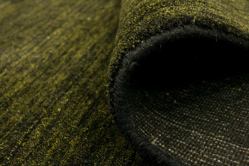 Alfombra Gabbeh - Softy - 300 x 250 cm - verde oscuro