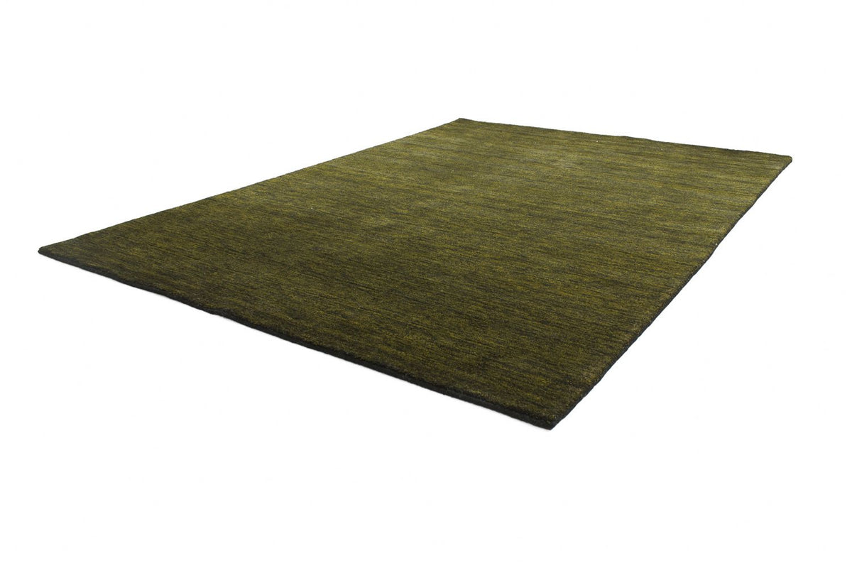 Alfombra Gabbeh - Softy - 300 x 250 cm - verde oscuro
