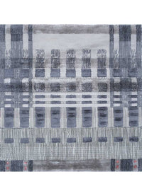 Alfombra de viscosa cuadrado  - 90 x 90 cm - multicolor