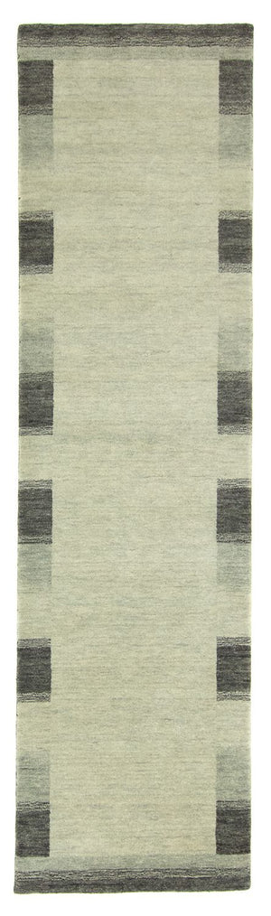 Alfombra de pasillo Alfombra Gabbeh - Indus - 200 x 80 cm - plata