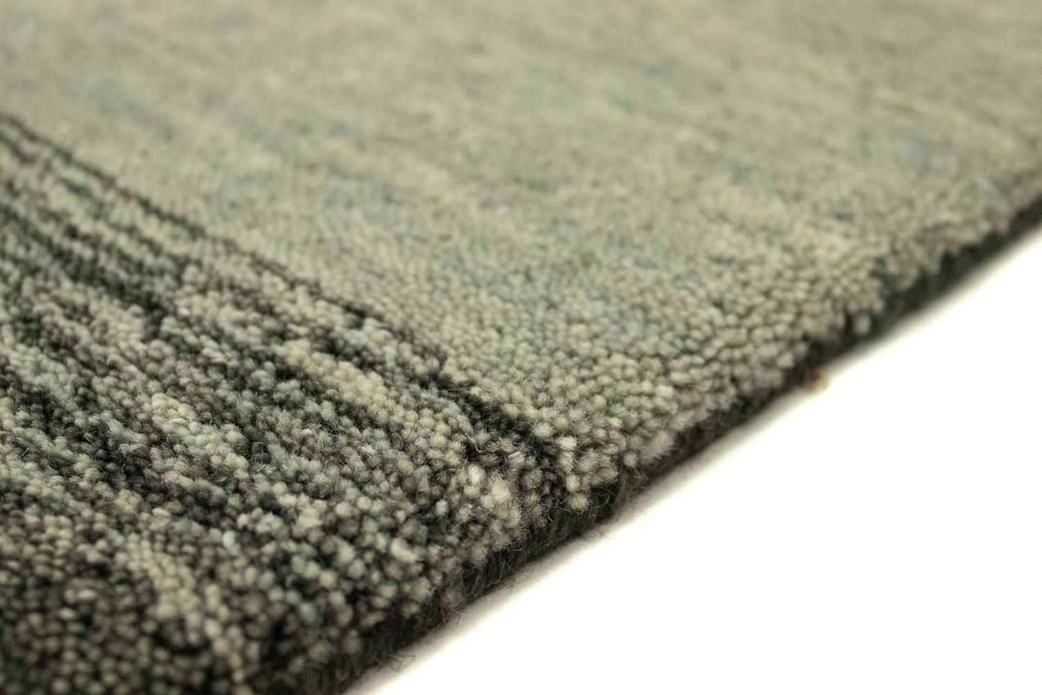 Alfombra de pasillo Alfombra Gabbeh - Indus - 200 x 80 cm - plata