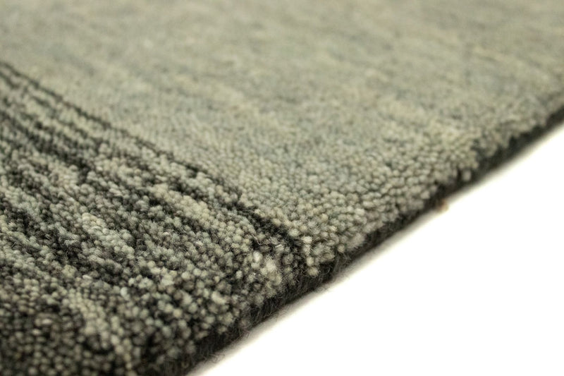 Alfombra de pasillo Alfombra Gabbeh - Indus - 200 x 80 cm - plata