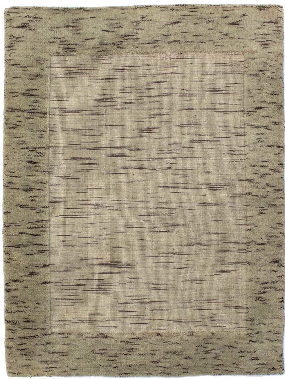 Alfombra de lana - 90 x 60 cm - plata