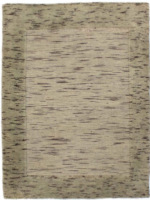 Alfombra de lana - 90 x 60 cm - plata