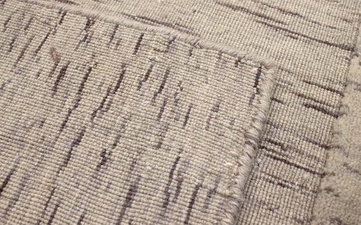 Alfombra de lana - 90 x 60 cm - plata