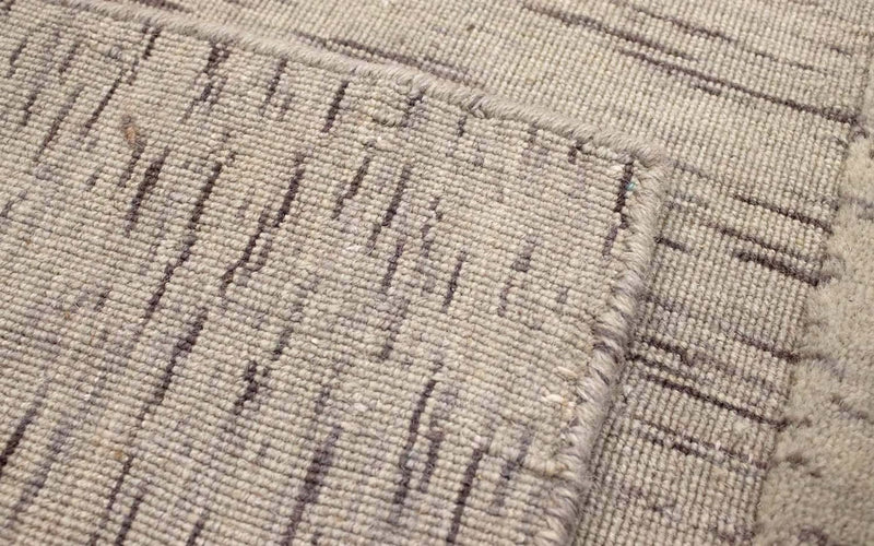 Alfombra de lana - 90 x 60 cm - plata