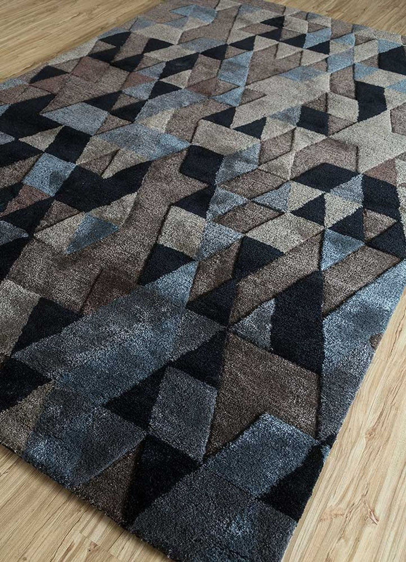 Alfombra de lana - 240 x 150 cm - antracita