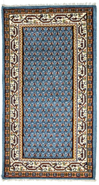 Alfombra oriental - 160 x 90 cm - turquesa